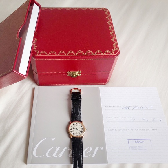 SOLD - Cartier Ronde Louis 29mm Pink Gold watch - Picture 2 of 3